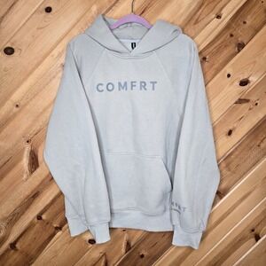 Comfrt Womens XL Beige Pullover Hoodie Logo